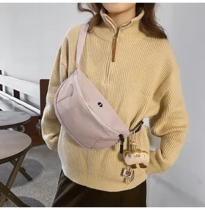 Casual Harajuku style candy color women chest bag crossbody bag fashion daily wear detail view