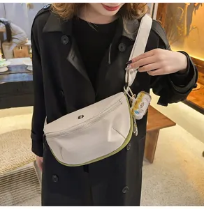Japanese style ins candy color casual sports women's chest bag waist bag crossbody bag