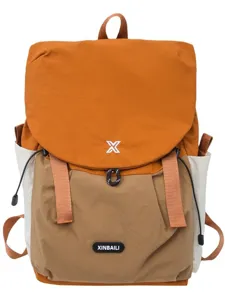 Sac à dos de sport de voyage en plein air color-block tendance de grande capacité