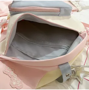 Mehrfache Taschen Brusttasche Innendetail, modische Umhängetasche große Kapazität.