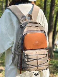 Stylish multi-color college style large capacity casual backpack for travel and student use