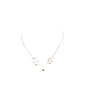 Elegante natürliche Süßwasserperle Zweig Halskette für Damen, schicker goldener Ast Schmuck.