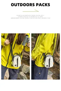 Outdoor small crossbody bag detail shot, compact plaid mobile phone shoulder bag for travel.