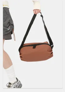 Korean style nylon candy color casual shoulder crossbody bag for women daily fashion use