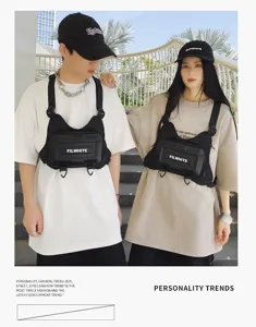 Modische taktische Brusttasche für Damen und Herren, stilvolle Streetwear Gurt-Tasche.