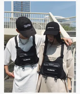 Multifunktionale taktische Brusttasche für Outdoor-Sport, Radfahren und Streetwear-Mode.