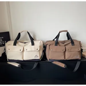 Großes Reise-Duffeltasche Herren Outdoor Sport Fitness Segeltuch Handtasche Umhängetasche