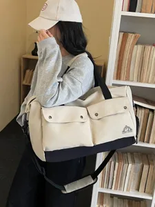 Große Kapazität Segeltuch Reisetasche für Herren Damen, Outdoor Fitness Sport Umhängetasche.