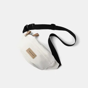Lässige Nylon Gürteltasche für Damen und Herren, stilvolle Brusttasche mit verstellbarem Gurt.