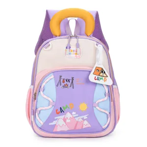Sac a dos enfant cartable mignon couleur contraste leger pour 3-6 ans ecole maternelle