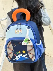 Joli sac à dos d'école maternelle coloré pour enfants de 3 à 6 ans, cartable cartoon léger.