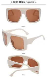 Oversized shield sunglasses for men and women, stylish large frame sun glasses for outdoor use.