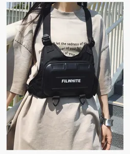 Modische taktische Brusttasche für Outdoor-Sport, Radfahren, Wandern und Streetwear.