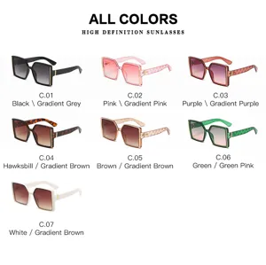 Gafas de sol grandes degradadas moda mujer elegantes lentes solares estilo chic