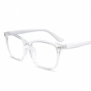 Clear Square Blue Light Blocking Glasses Transparent Frame Fashion Computer Eyeglasses