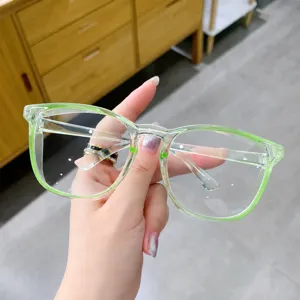 TR90 blauwlichtfilter brilmontuur helder groen stijlvolle optische computerbril voor werk.