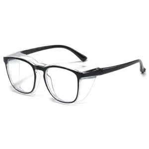 Anti-fog veiligheidsbril met zijschermen, stofdichte en winddichte beschermende brillen.