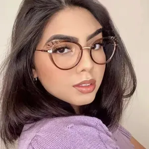Occhiali luce blu donna cat eye vintage montatura ottica stile retrò elegante chic