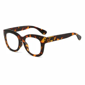 Groot Frame Anti-Blauw Licht Leesbril Voor Heren En Dames Vlinder Polycarbonaat Frame Mode Optische Brillen Veer Scharnier Brillen