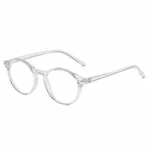 Occhiali tondi trasparenti luce blu montatura ottica TR90 leggera per uomo e donna