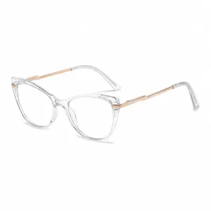Clear Cat Eye Blue Light Blocking Glasses Transparent Frame Women Fashion Optical Eyewear