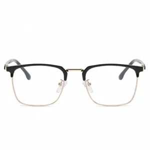 Lunettes de vue semi-métal anti-lumière bleue homme monture tendance business style