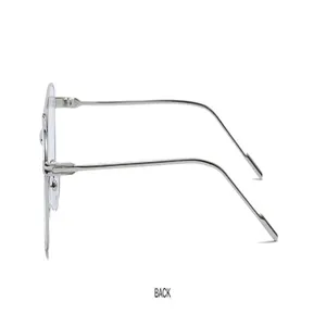 Korean style small frame double bridge glasses for women narrow frame fashion sunglasses.