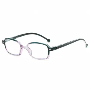 Fashion gradient anti-blue light reading glasses for middle-aged and elderly women.