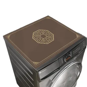 New Chinese style drum washing machine dust cover waterproof dustproof top protection mat