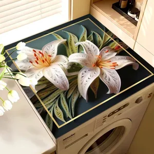 Washing machine cover mat dustproof diatomaceous earth absorbent pad home appliance top protector
