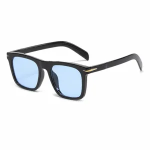 Retro Square PC Frame Sunglasses Anti-blue Light Glasses For Men Women Gradient Lens UV400 Protection Fashion Eyewear