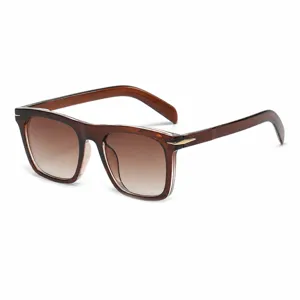 Square Gradient Sunglasses For Women Men Vintage Eyewear UV Protection Trendy Shades