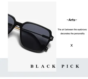 Close-up of stylish black square sunglasses featuring durable frames and dark lenses.