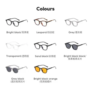 Occhiali da sole rotondi retrò da donna e uomo, protezione UV elegante set di varianti.