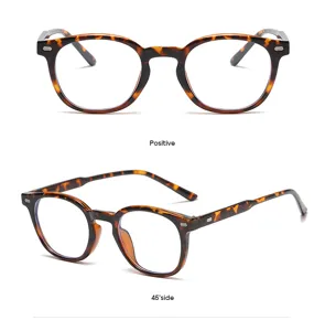 Occhiali rotondi tartarugati stile retro montatura ottica trasparente donna uomo vintage