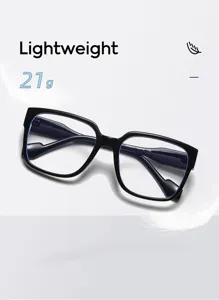 Montura de gafas cuadrada elegante con diseño ligero, ideal para el uso diario.