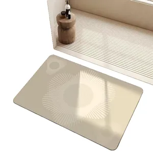Tapis de bain en terre de diatomée de luxe français antidérapant et absorbant pour salle de bain