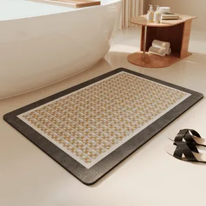 Modern minimalist bathroom absorbent mat fast drying floor mat for home hotel shower room decor
