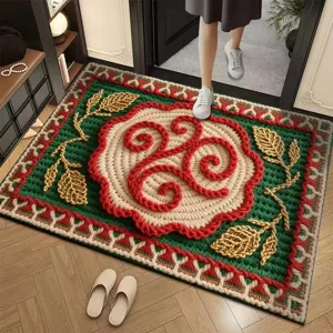 New Chinese style non-slip diatom mud floor mat for home entryway and bathroom decor.