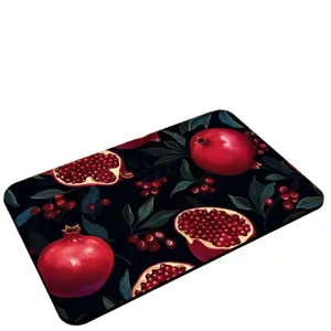 Granatapfel Druck Kieselgur Badematte rutschfeste saugfähige Fussmatte für Badezimmer.