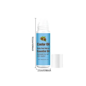 Huile de ricin soin corps roll-on huile essentielle hydratante quotidienne pour le corps.