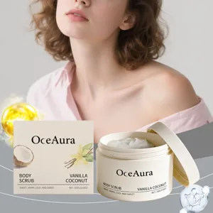 OceAura Scrub Somatos Vanilla Coconut 100g απαλό peeling για λαμπερή όμορφη επιδερμίδα