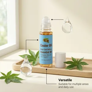 Huile de Ricin Roll-on Corps Hydratante et Nourrissante pour la Peau Vue Détaillée