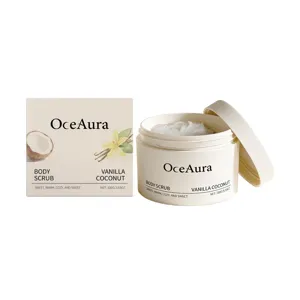Απολεπιστικό Σώματος OCEAURA Βανίλια Κόκος Ήπιος Καθαρισμός Απολέπιση Ενυδατικό Θρεπτικό Λείανση Σώματος