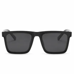 Men Women Polarized Square Sunglasses Vintage Retro Black Sun Glasses UV400 Protection