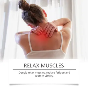 Wormwood self-heating neck patch detail for deep muscle relaxation and relieving daily fatigue.