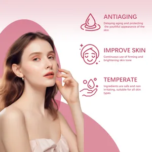 Hautpflege Detailansicht mit Anti-Aging-Vorteilen, Hautverbesserung und sanften Inhaltsstoffen.