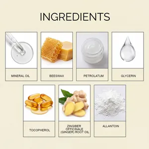 Inhaltsstoffdetails des Körperpflegepflasters mit Mineralöl Bienenwachs und Extrakten.