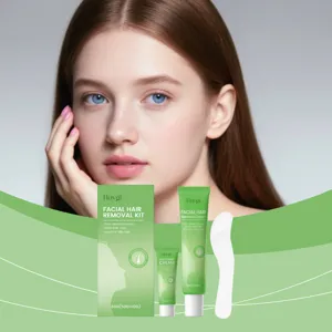 Kit de crème dépilatoire pour le visage HOYGI pour un nettoyage doux et une peau lisse.