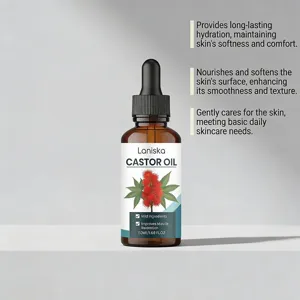 Detailansicht der 50ml Rizinusöl Flasche für tägliche Hautpflege und sanfte Eigenschaften.
